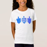 Decorated Dreidels T-Shirt<br><div class="desc">This bright, contemporary Hanukkah design features simple shapes and intricate patterns! Personalize it to add your own special touch!</div>