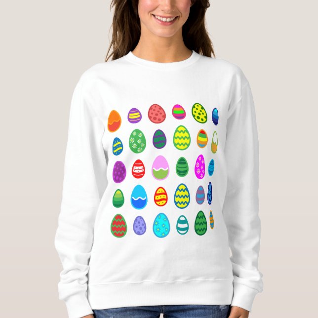 Decorated Easter Eggs Sweatshirt (Front)