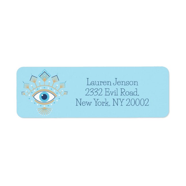 Decorated Greek Evil Eye Turkish Protection Symbol (Front)