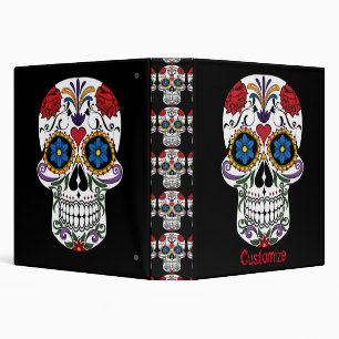 Decorated Human Skulls Art Thunder_Cove Binder