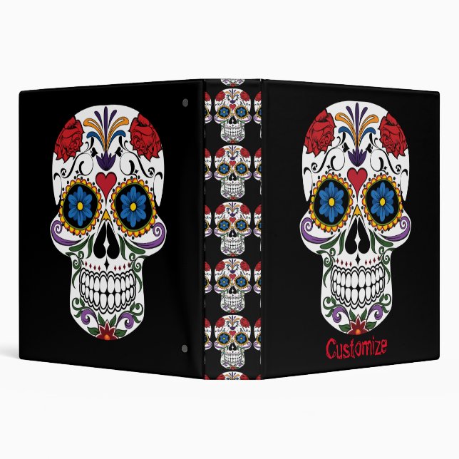 Decorated Human Skulls Art Thunder_Cove Binder (Background)
