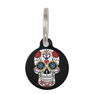 Decorated Human Skulls Art Thunder_Cove Pet Tag
