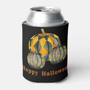 Decorated Pumpkins Halloween Customizable Can Cooler