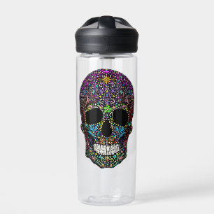 Decorated Skull  Water Bottle