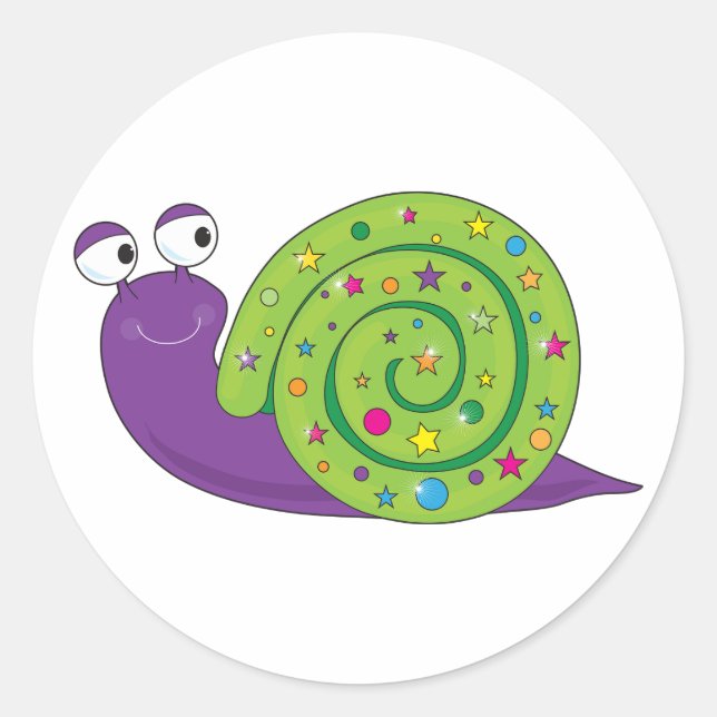 Decorated Snail Stickers (Front)