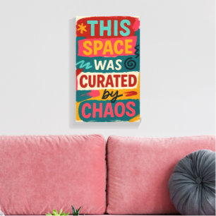 Decorated With Delusion & Taste Modern Canvas