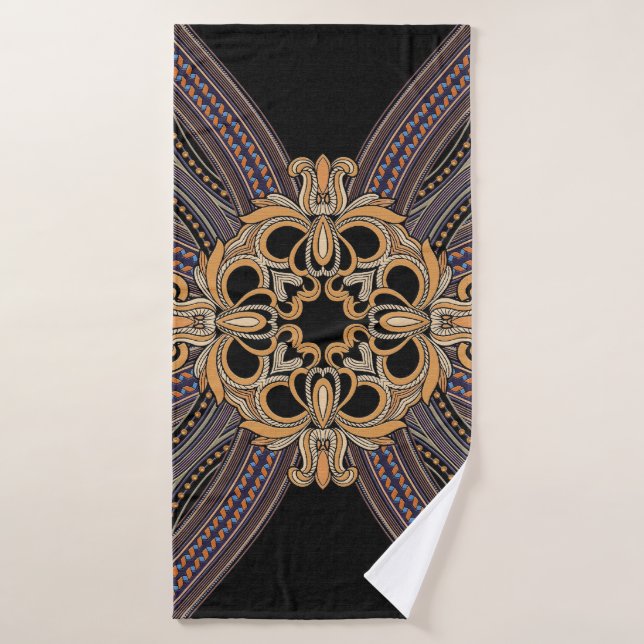 Decorated with elegant and luxurious patterns. Roc Bath Towel (Bath Towel)