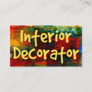 Décorateur intérieur en Carte de visite de peintur