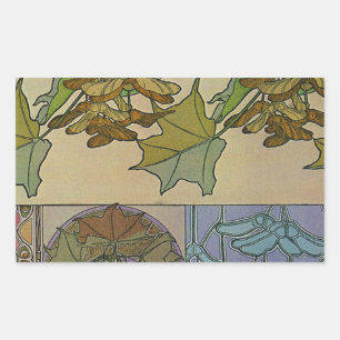 Decoratifs 1901 Alfons Mucha - Art Nouveau Sticker