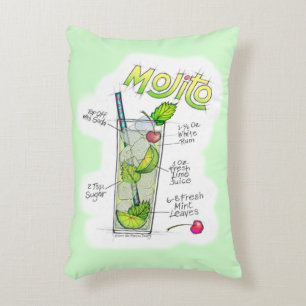 DÉCORATIFS COUSSINS À ACCENT - ART DE COCKTAIL RECETTE MOJITO