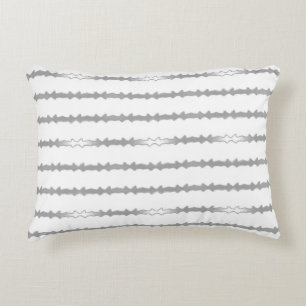 Décoratifs Coussins blancs et argentés
