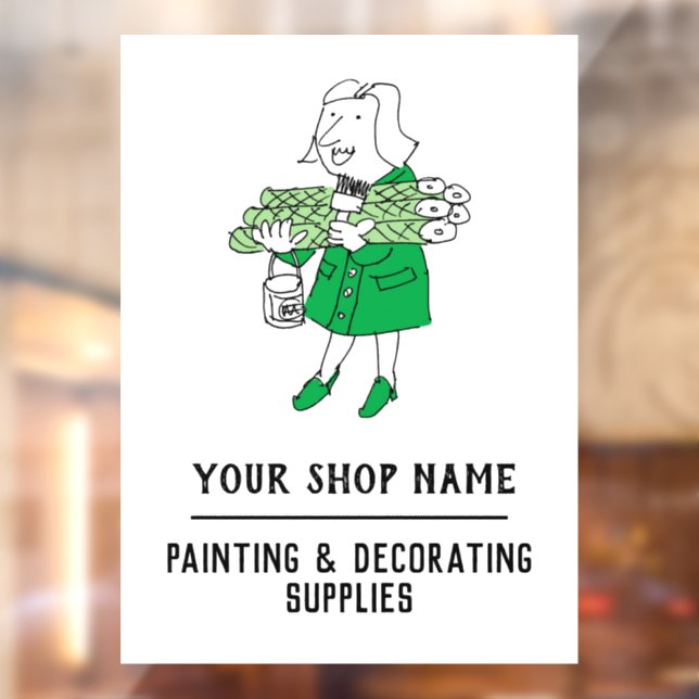 Decorating Supplies Company Window Cling (Sheet 2)