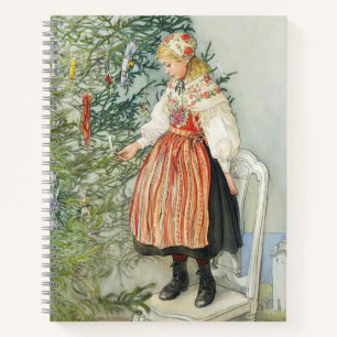 Decorating the Christmas Tree - Carl Larsson Notebook