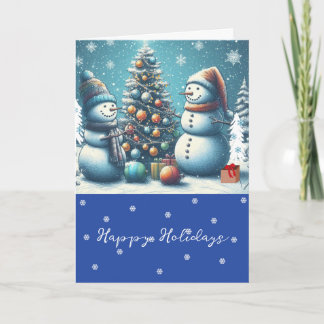 Decorating the Tree Holiday Card