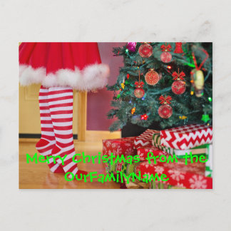 Decorating Tree Christmas Customize Postcard