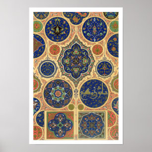 Décoration Arabe, plat XXVII 'd'O polychrome