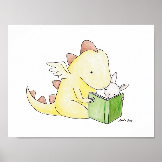 Décoration artistique pour la nurserie : dragon et (Devant)