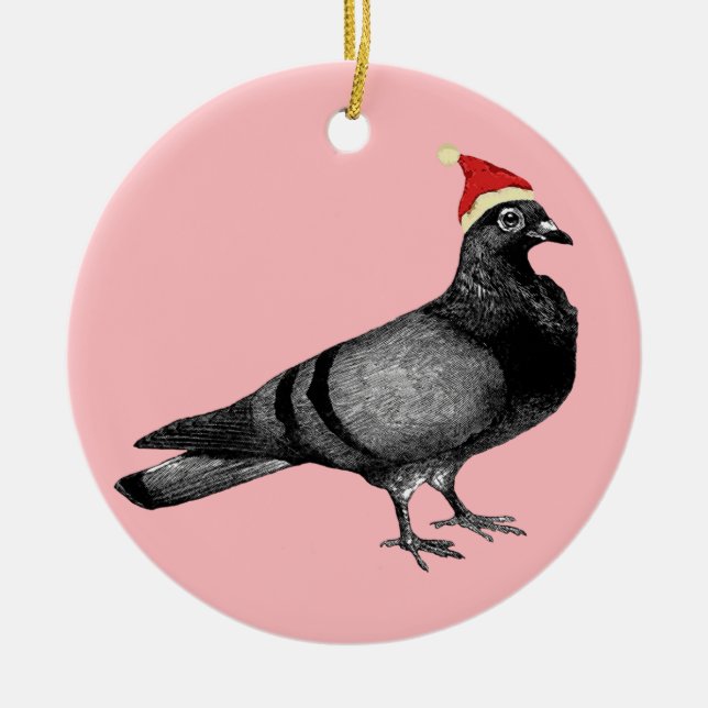 décoration d'arbre de noël pigeon (Devant)