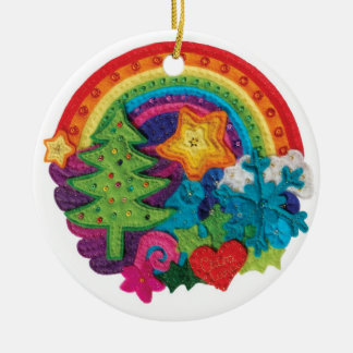 Décoration d'arc-en-ciel de Noël - une conception