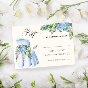 Décoration de chaise florale aquarelle RSVP