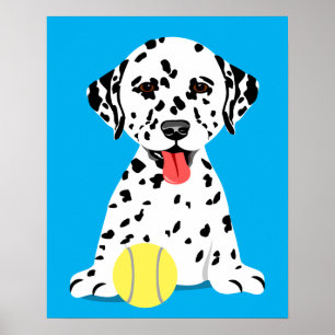Décoration de chambre d'enfants avec un chiot Dalm