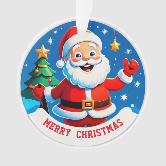 🎅 Décoration de Noël avec message de Santa pour l (devant)