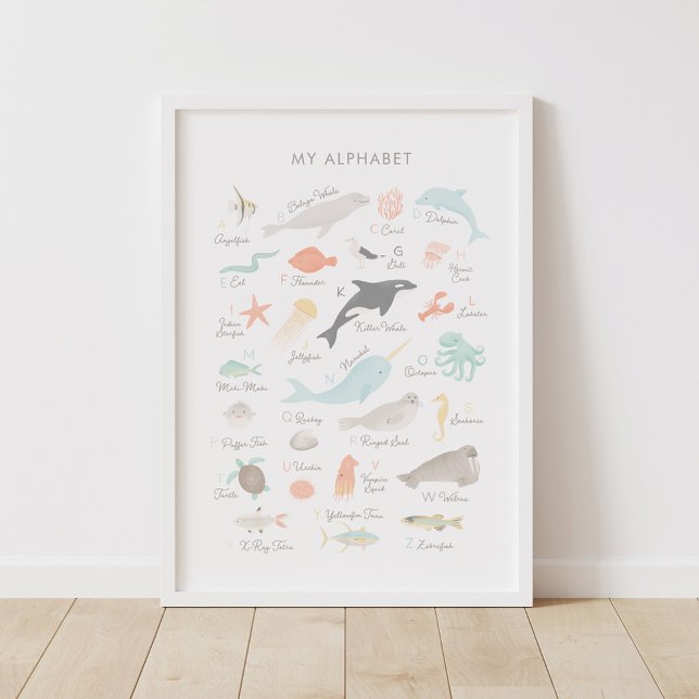 Décoration de nurserie d'alphabet d'animaux de pla (Créateur téléchargé)