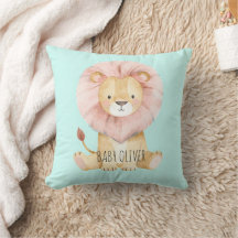 Décoration de nursery "Bébé Oliver" Coussin avec n