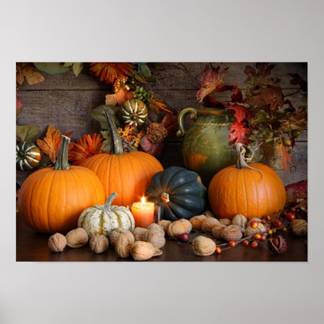 Décoration De Récolte De Vie Pour Thanksgiving (Devant)
