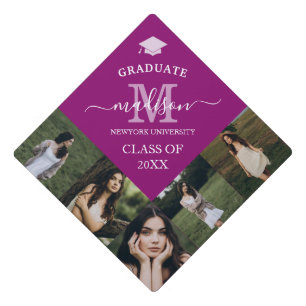 Décoration élégante de chapeau de fin d'études en 