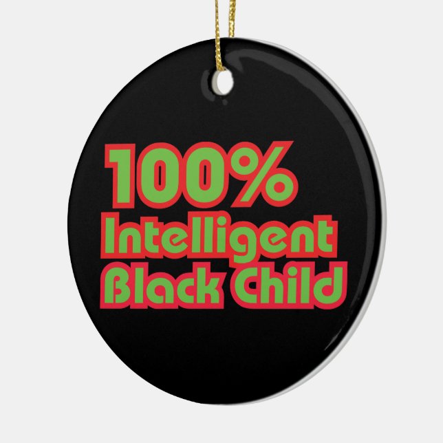 Décoration En Céramique 100% Enfant noir intelligent (Gauche)