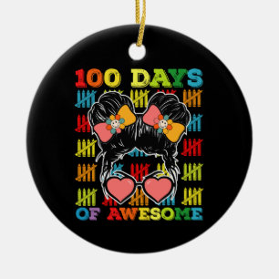 Décoration En Céramique 100 jours de chignon désordonné génial 100e jour d