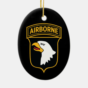 Décoration En Céramique 101e division aéroportée - Insigne de signalisat