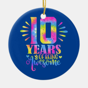 Décoration En Céramique 10 ans d'être génial 10e anniversaire fille