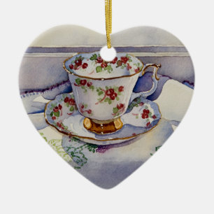 Décoration En Céramique 1799 Teacup on Linen