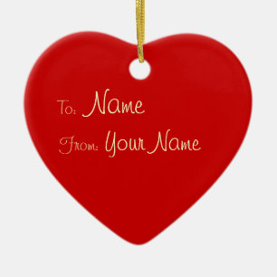 Décoration En Céramique 1 CÔTÉ / do-it-yourself ~ Balise cadeau Coeur de l