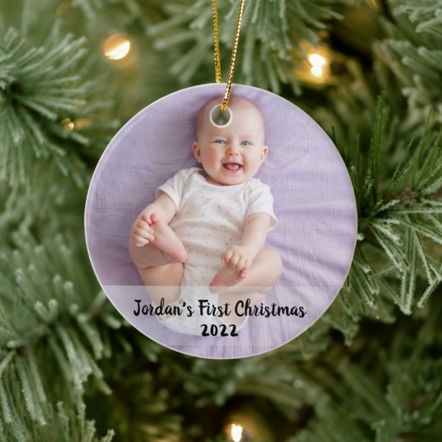 Décoration En Céramique 1er Noël du bébé mignon (Arbre)