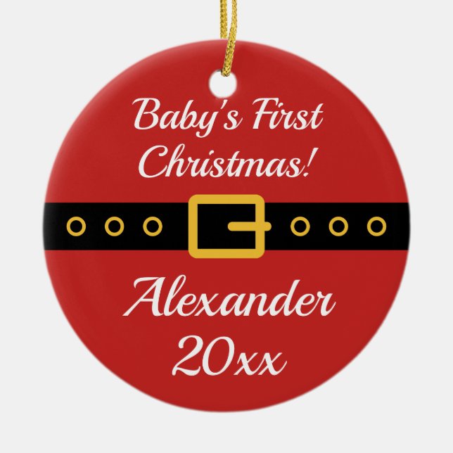 Décoration En Céramique 1er Noël du Père Noël (Devant)