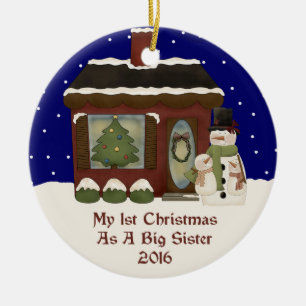Décoration En Céramique 2016 mon ęr Noël en tant que grande soeur