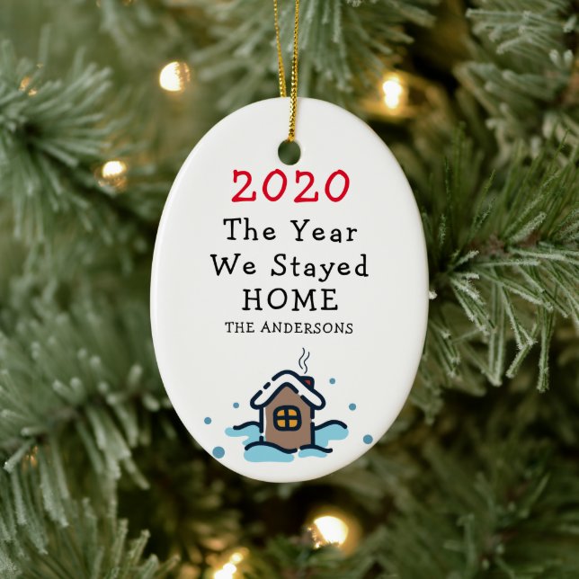 Décoration En Céramique 2020 Funny Pandemic Noël Ornament (Arbre)
