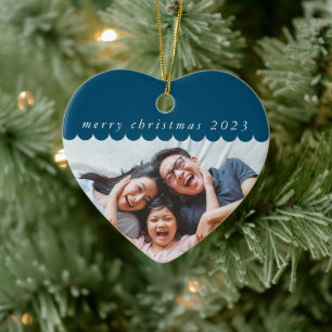 Décoration En Céramique 2023 FAMILLE PHOTO simple mignon coquille bord ble