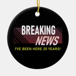 Décoration En Céramique 20 Anniversaire du travail Vingtième Veille de l'e