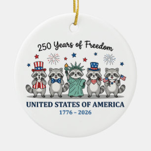 Décoration En Céramique 250e anniversaire de l'indépendance des États-Unis