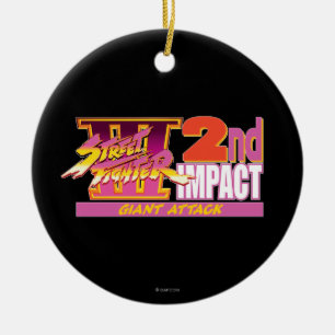 Décoration En Céramique 2ème logo d'impact de Street Fighter III