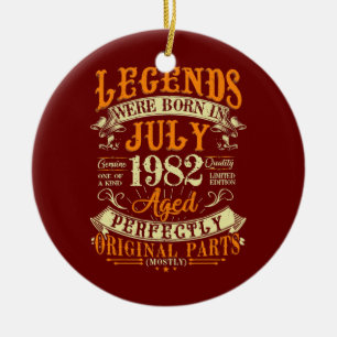 Décoration En Céramique 40e anniversaire Cadeau 40 ans légendes nées dans