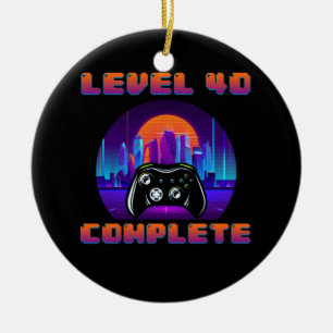 Décoration En Céramique 40e anniversaire Idées niveau 40 Gamer complet