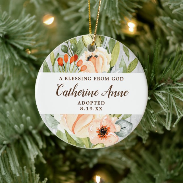 Décoration En Céramique A Blessing From God Personalized (Arbre)