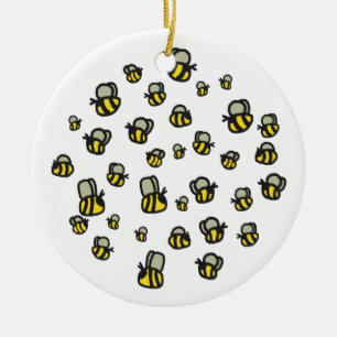 Décoration En Céramique Abeilles