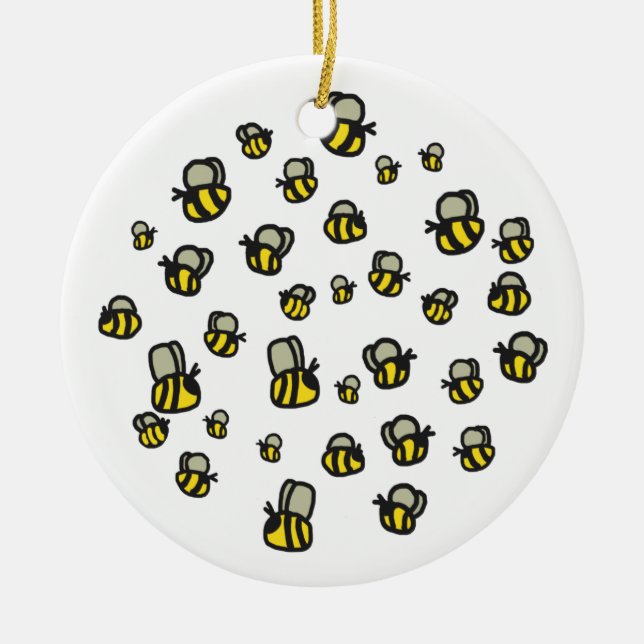 Décoration En Céramique Abeilles (Devant)