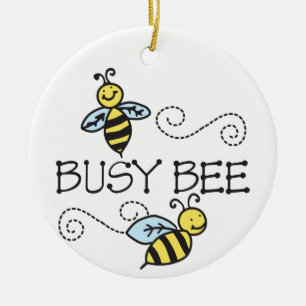 Décoration En Céramique Abeilles occupées